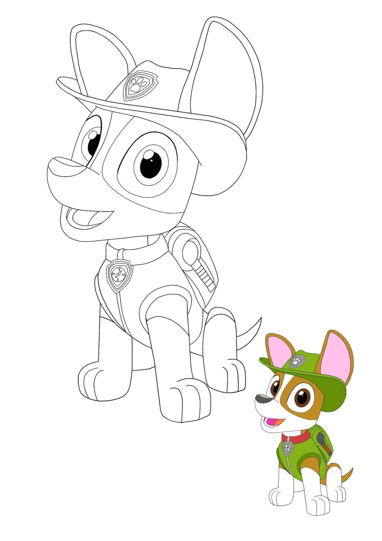 Paw Patrol Tracker Coloring Pages 4 Free Printable Coloring Sheets 2021