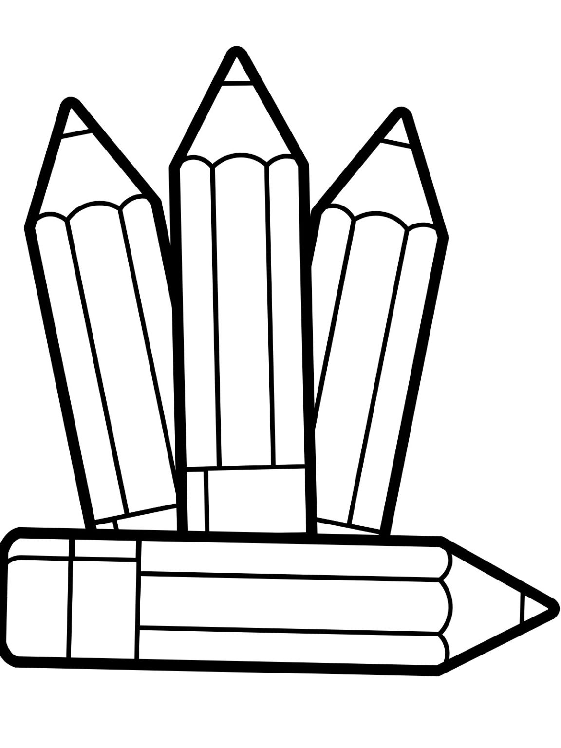 Pencil Coloring Pages