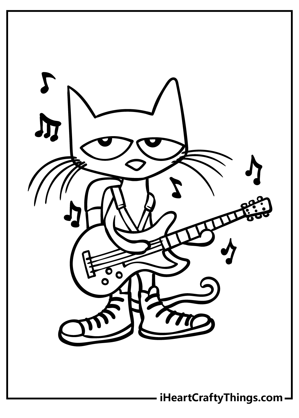 Pete The Cat Coloring Page Free Printable Printable Form Templates And Letter