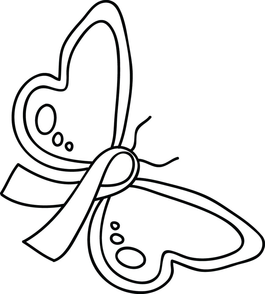 Pink Ribbon Coloring Pages
