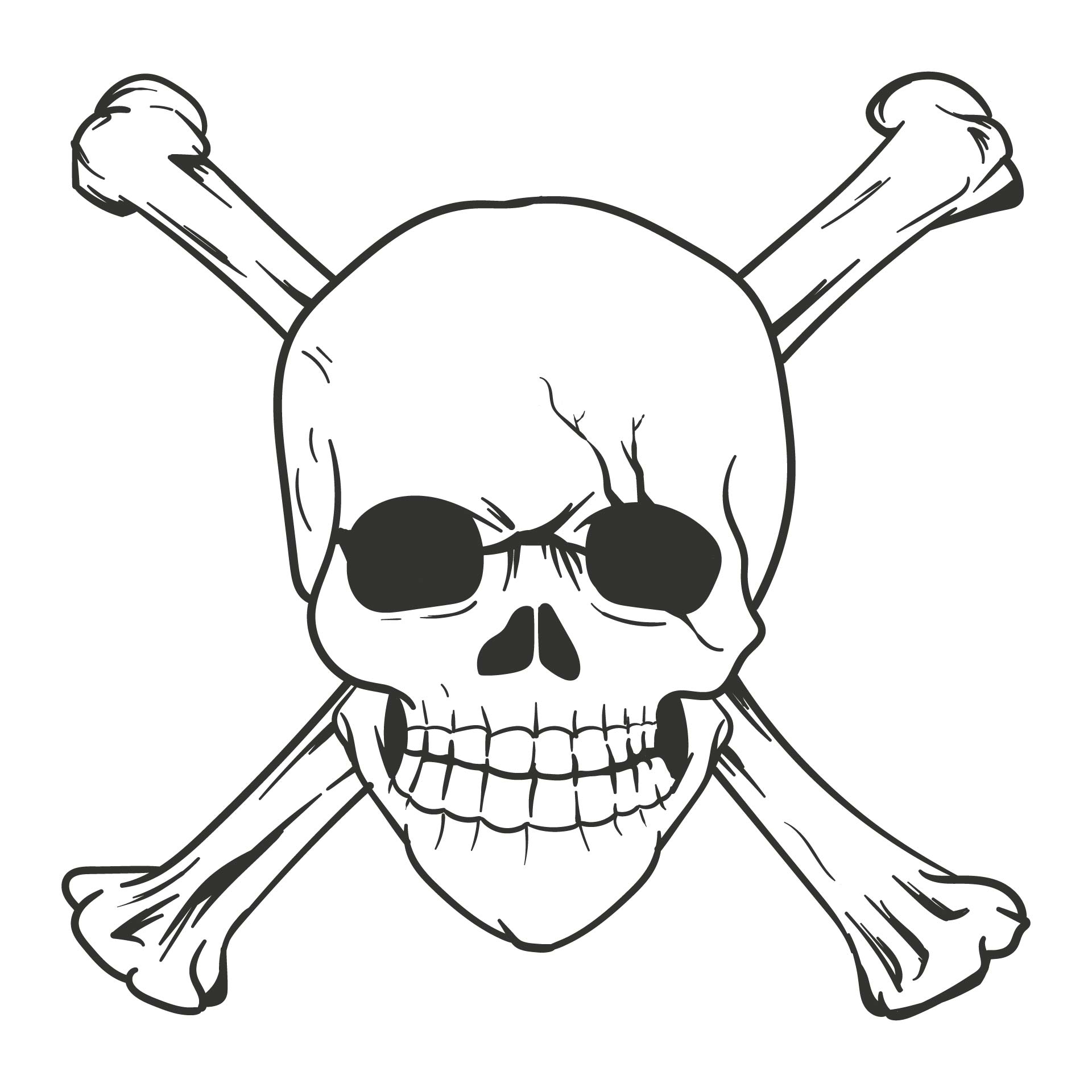 Pirate Flag Coloring Page