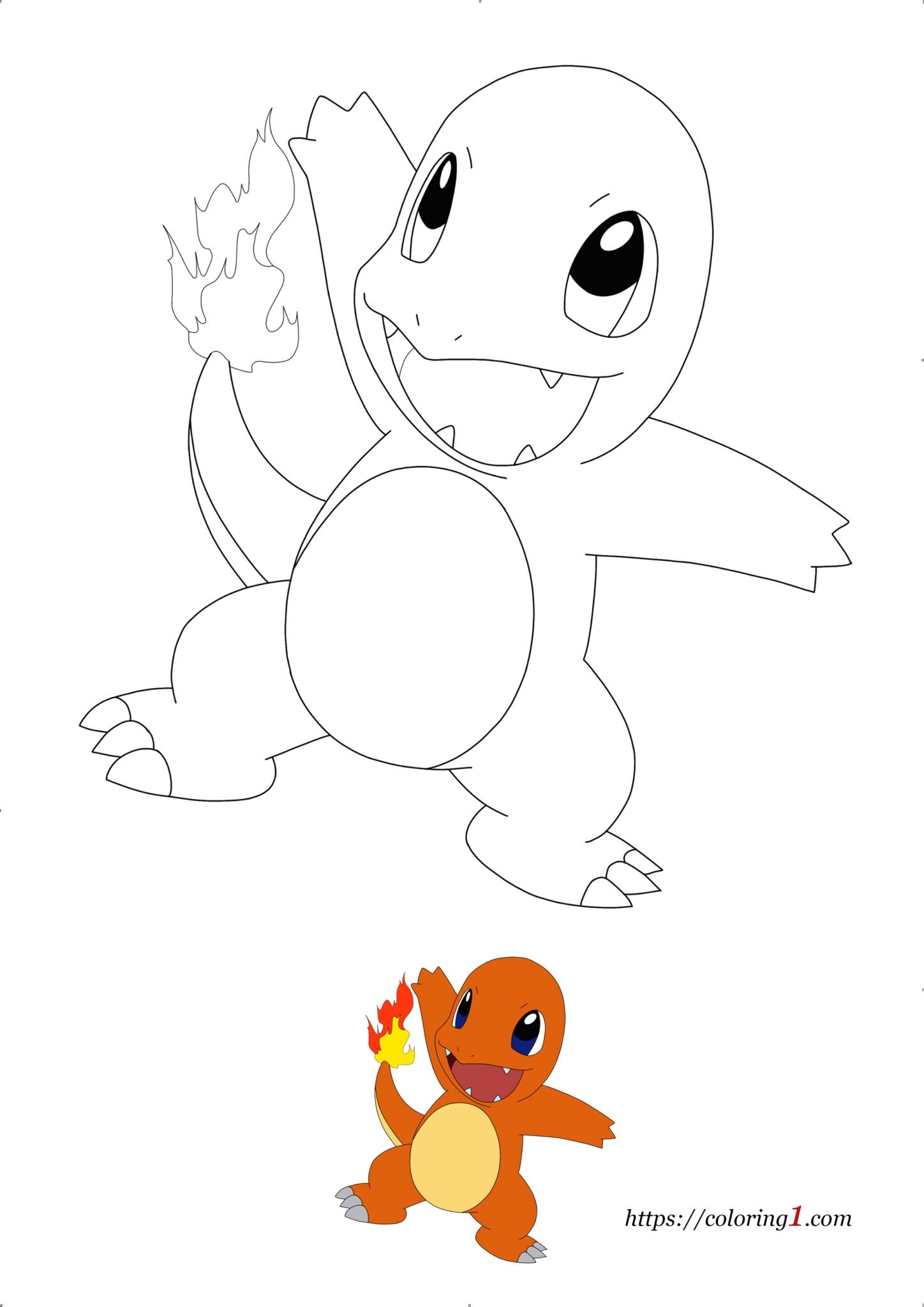 Pokemon Charmander Coloring Pages 2 Free Coloring Sheets 2021