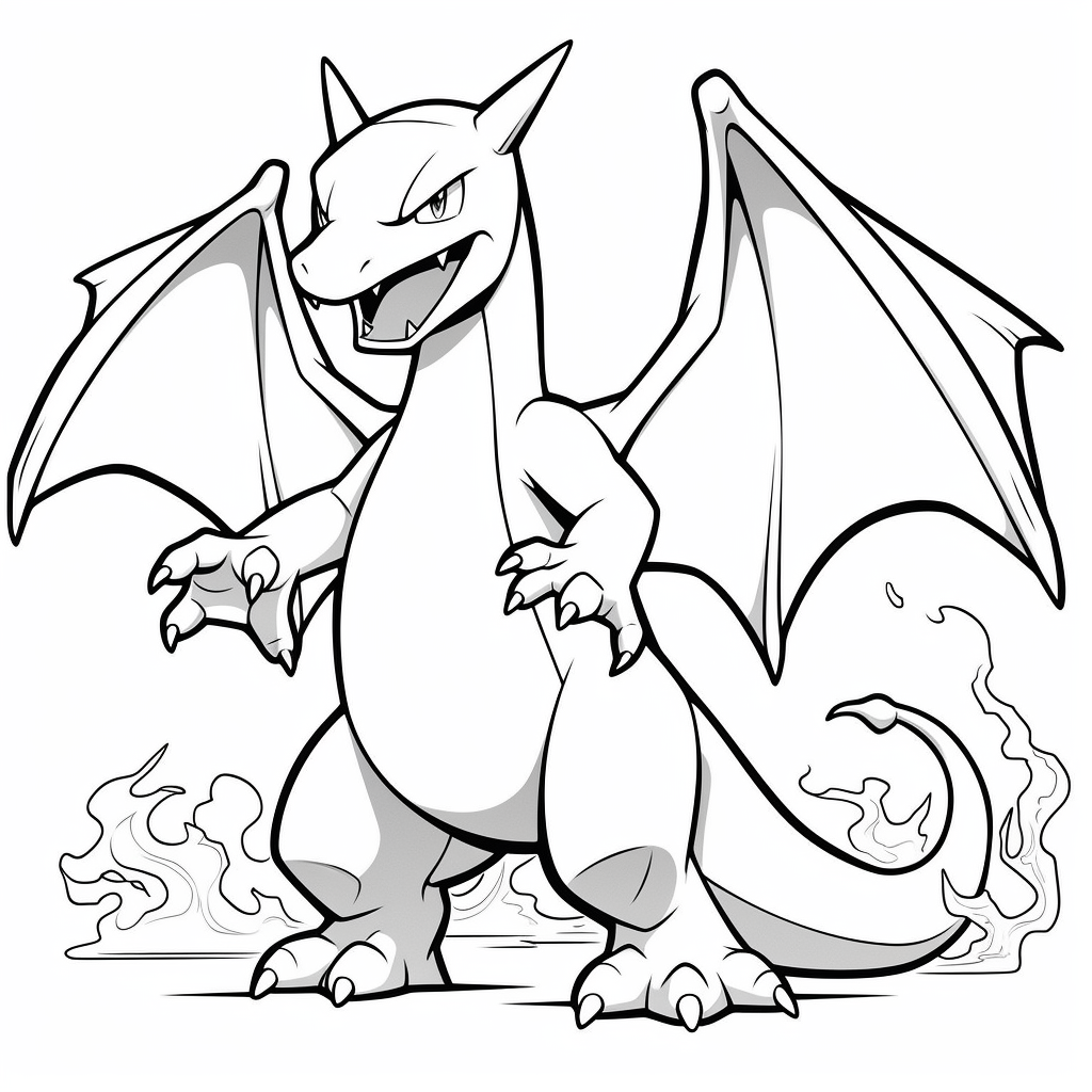 Pikachu And Charizard Coloring Pages