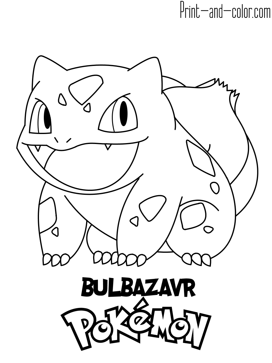 Pokemon Coloring Pages Print And Color