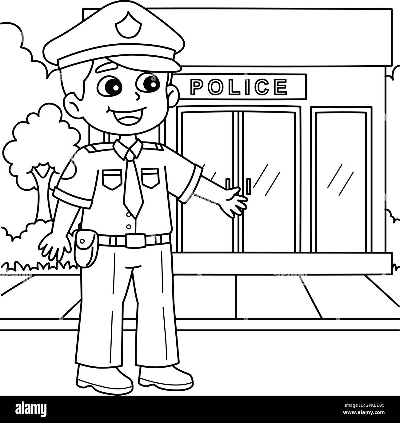 Policeman Coloring Pages