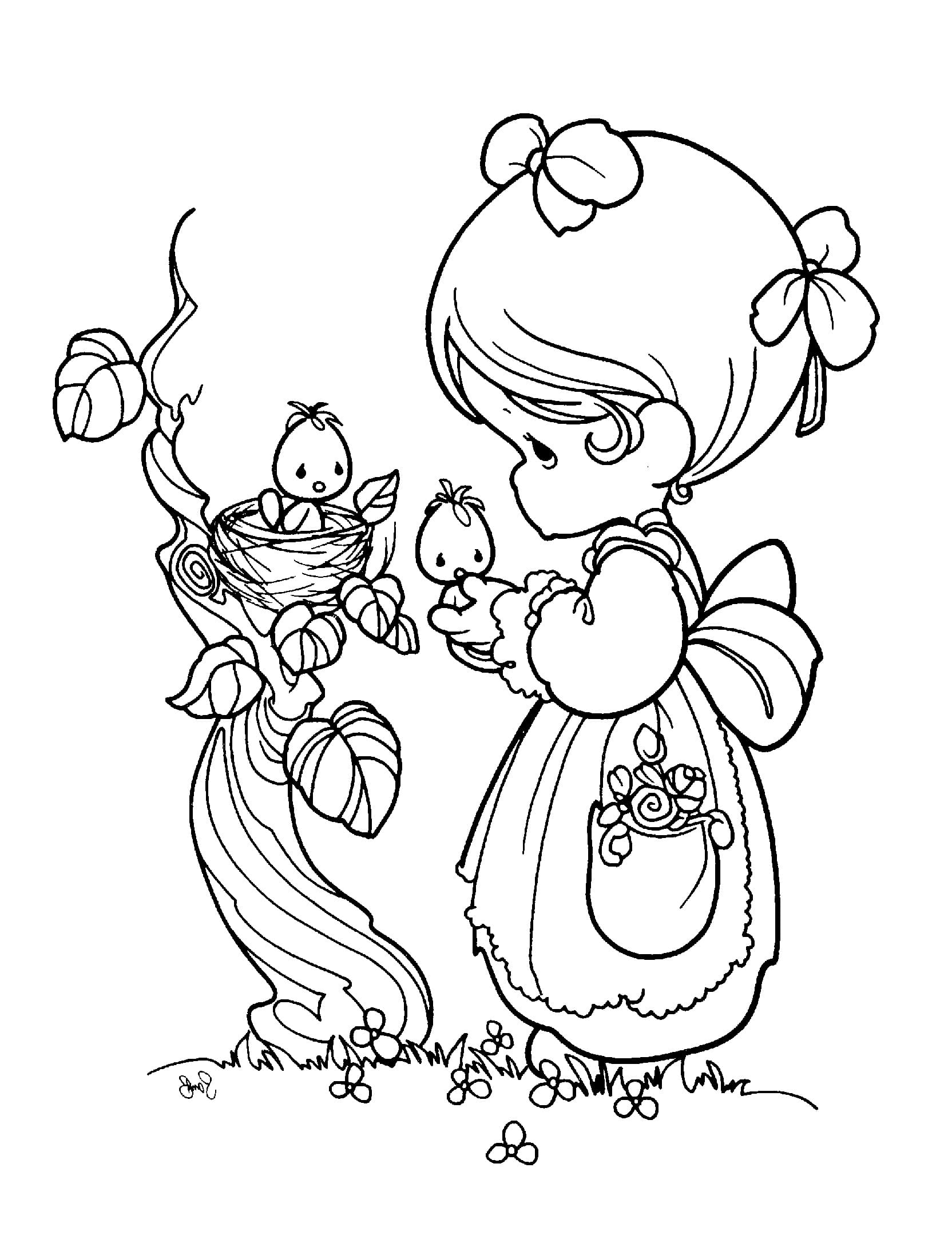 Precious Moments Angel Boy Coloring
