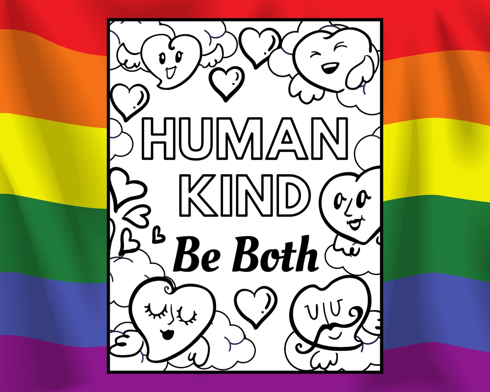 Pride Colouring Pages