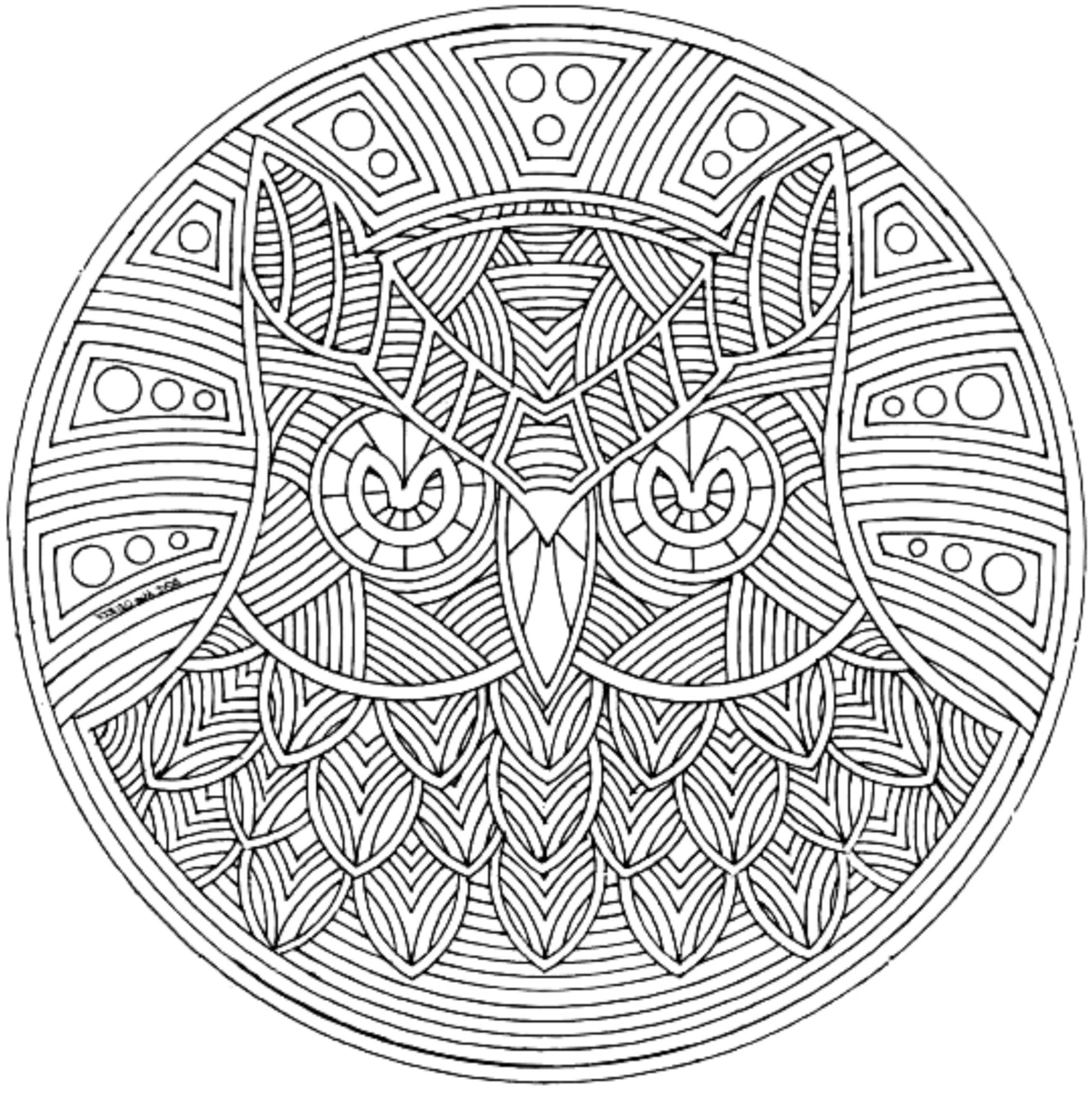 Complicated Coloring Pages