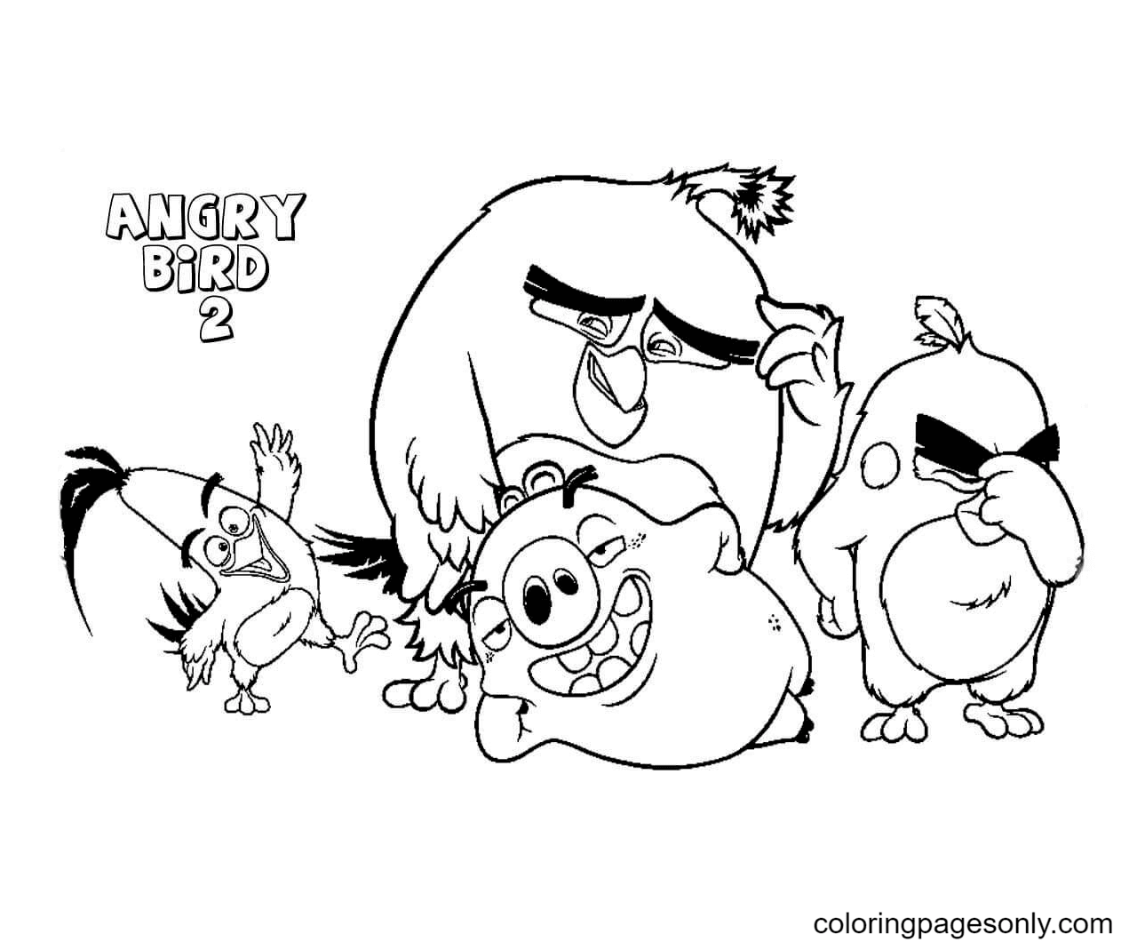 Printable Coloring Pages For Kids Angry Birds