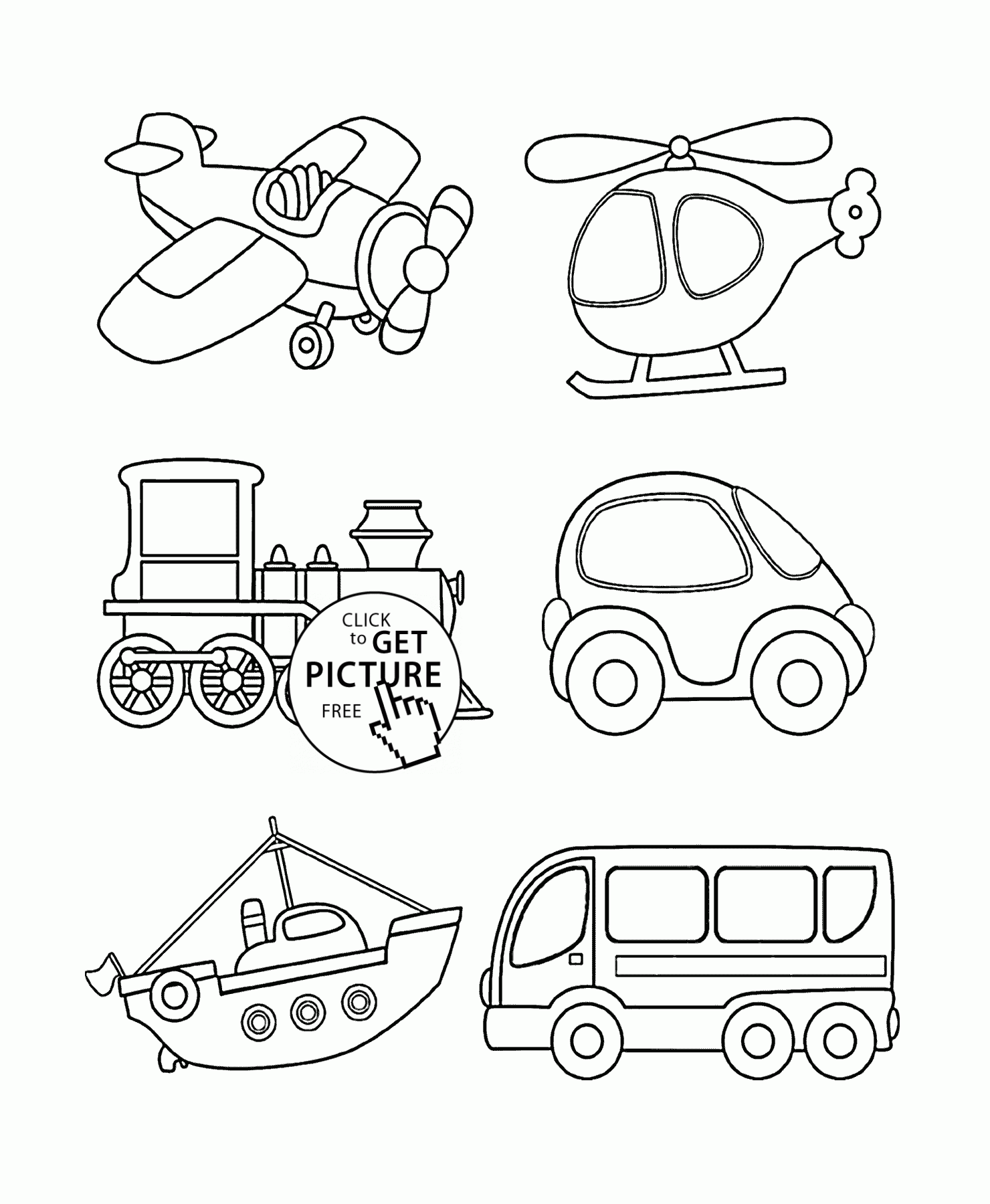 Printable Coloring Pages Vehicles Let S Coloring The World