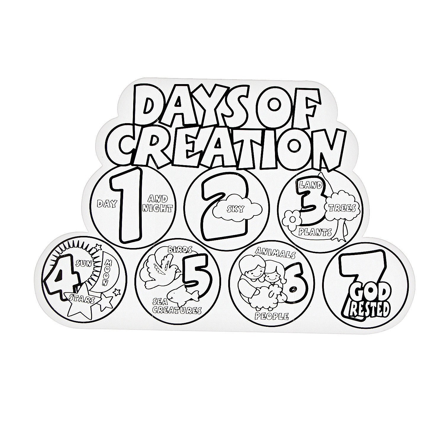 Printable Creation Coloring Pages At GetDrawings Free Download