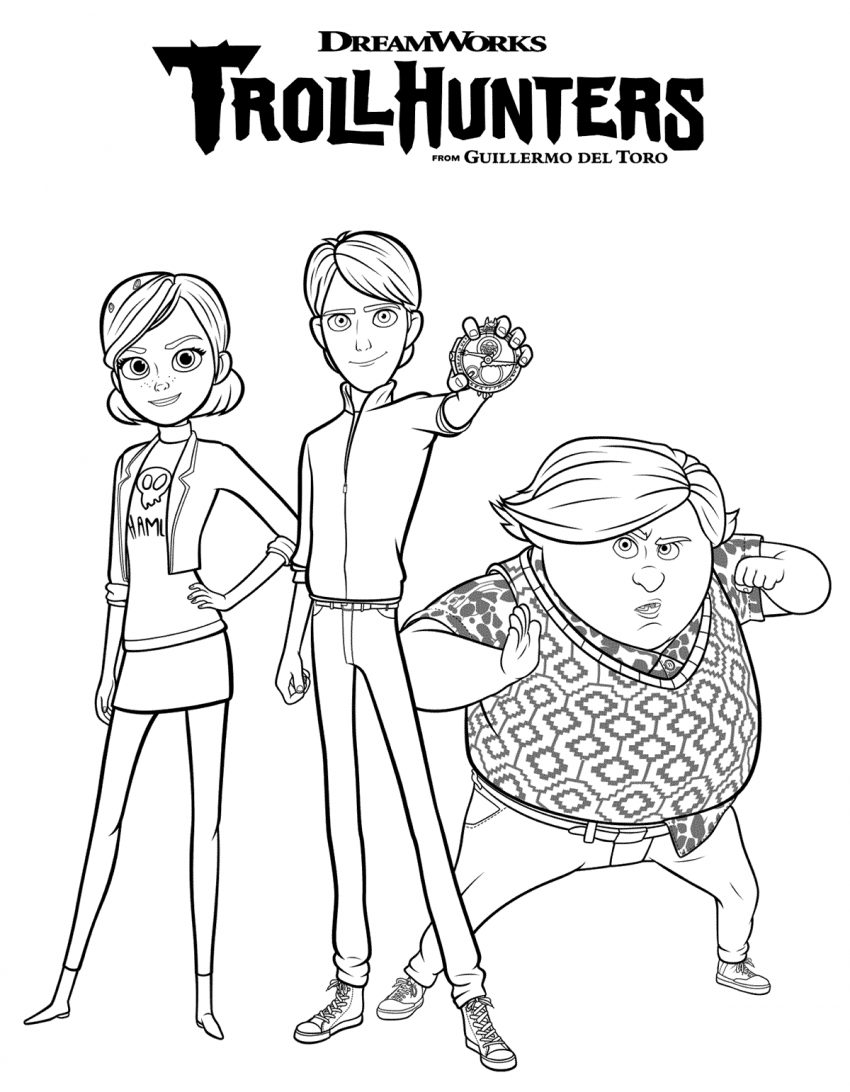 Printable DreamWorks Trollhunters Coloring Pages