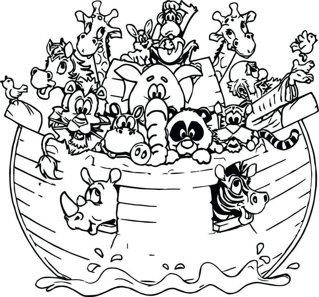 Printable Noah S Ark Coloring Page