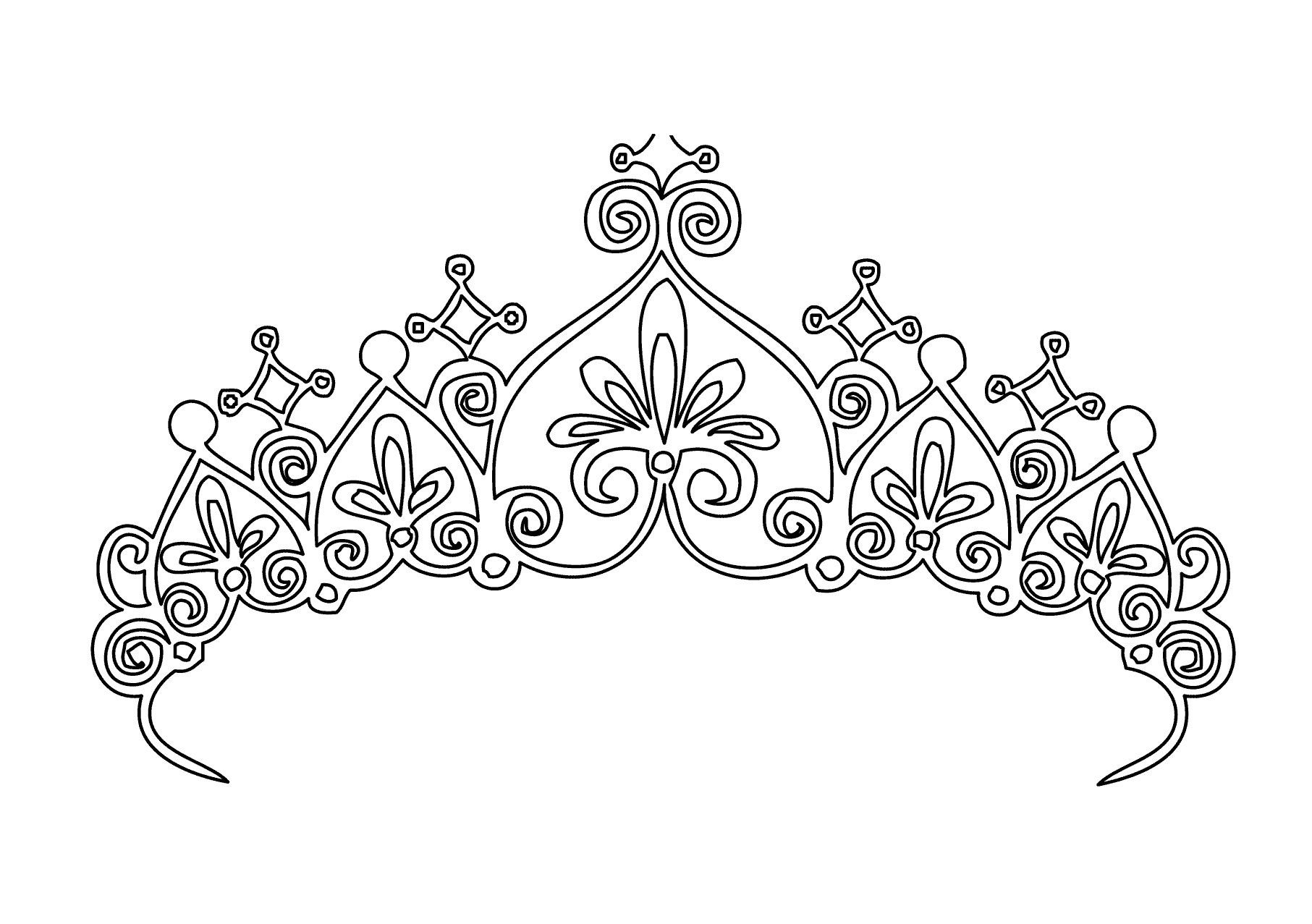 Printable Princess Crown Coloring Pages Through The Thousands Of Pictures On The Net With