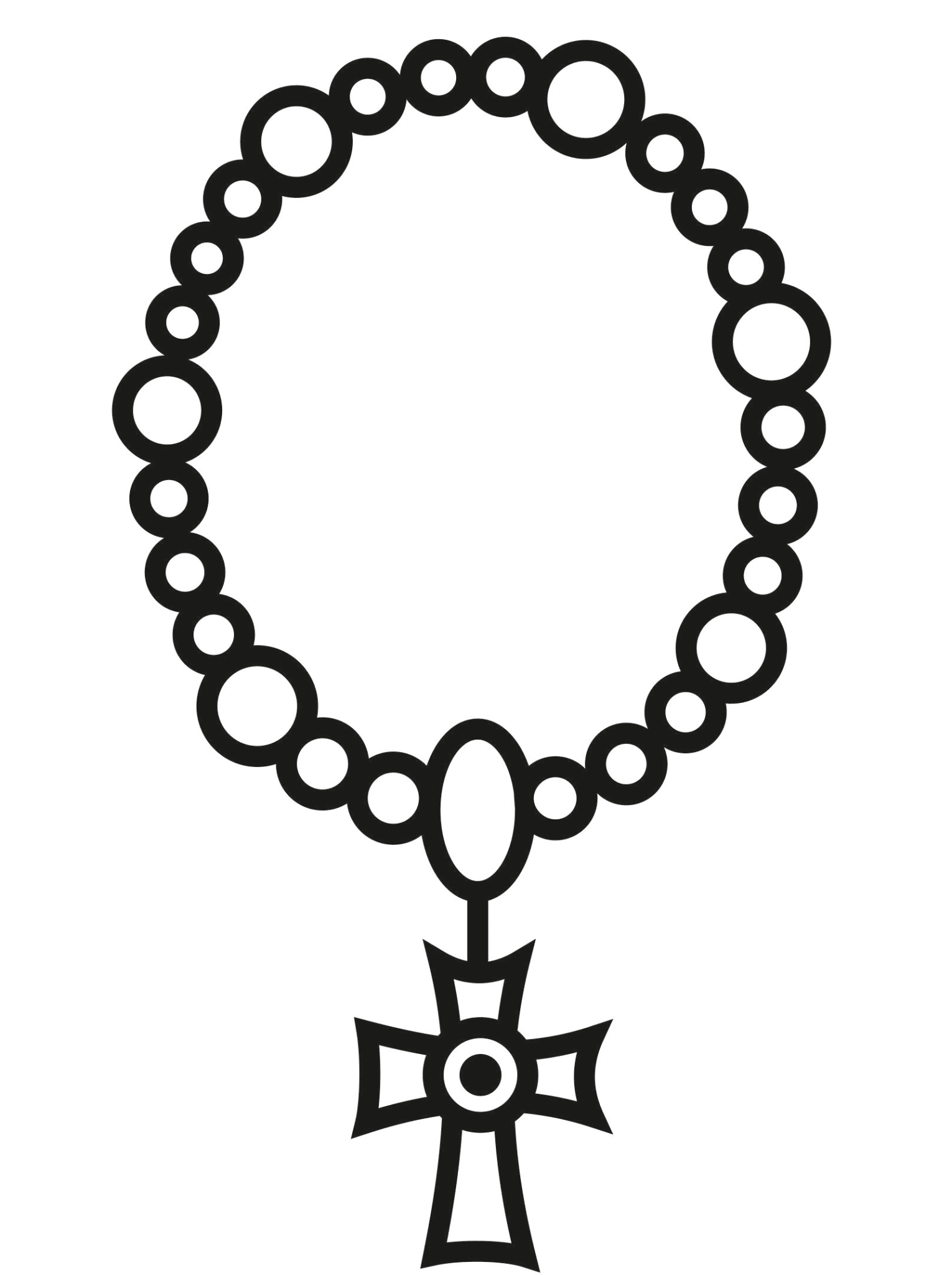 Printable Rosary Coloring Pages Free For Kids And Adults