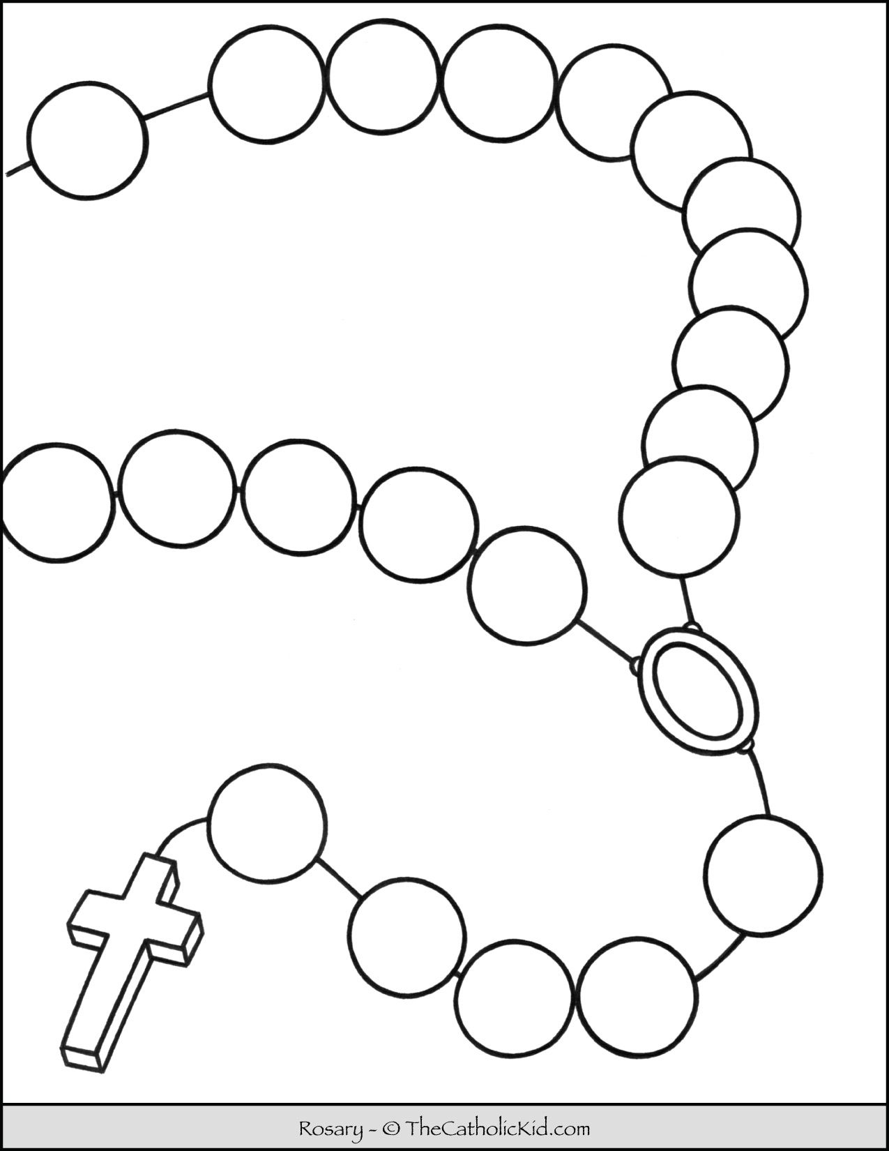 Printable Rosary Coloring Pages Printable Word Searches