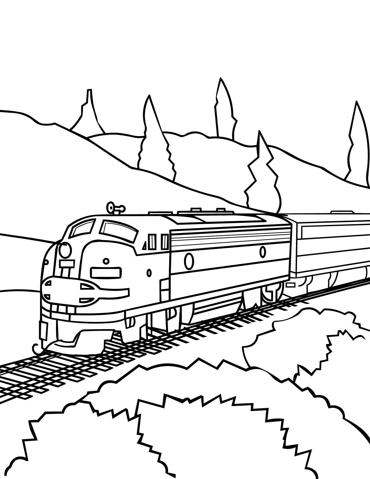 Printable Train Coloring Pages PDF Ideas Coloringfolder Train Coloring Pages Train