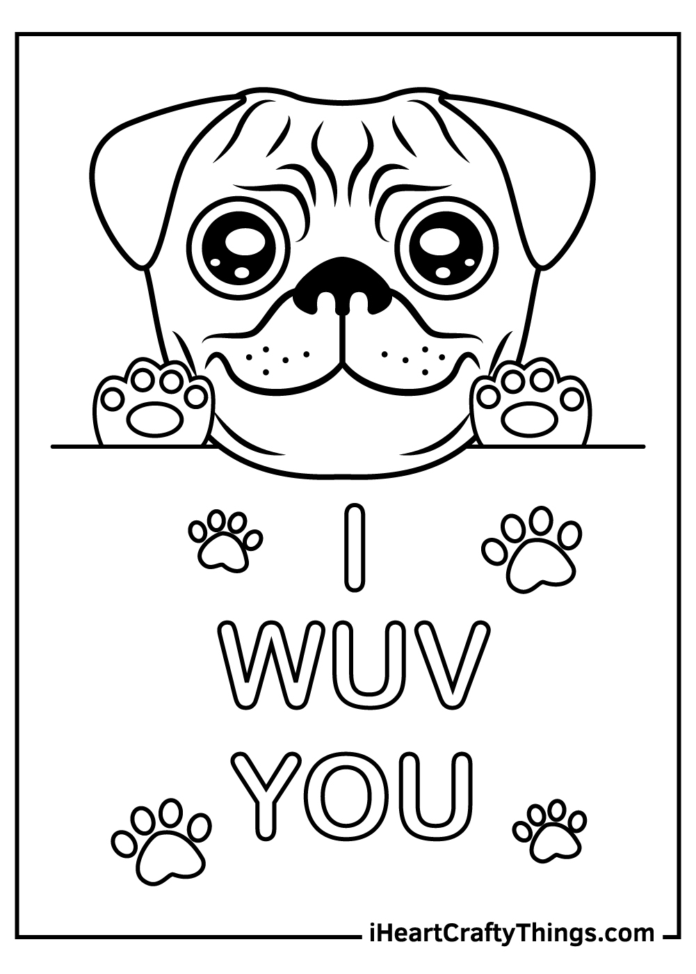Pug Coloring Pages Updated 2021