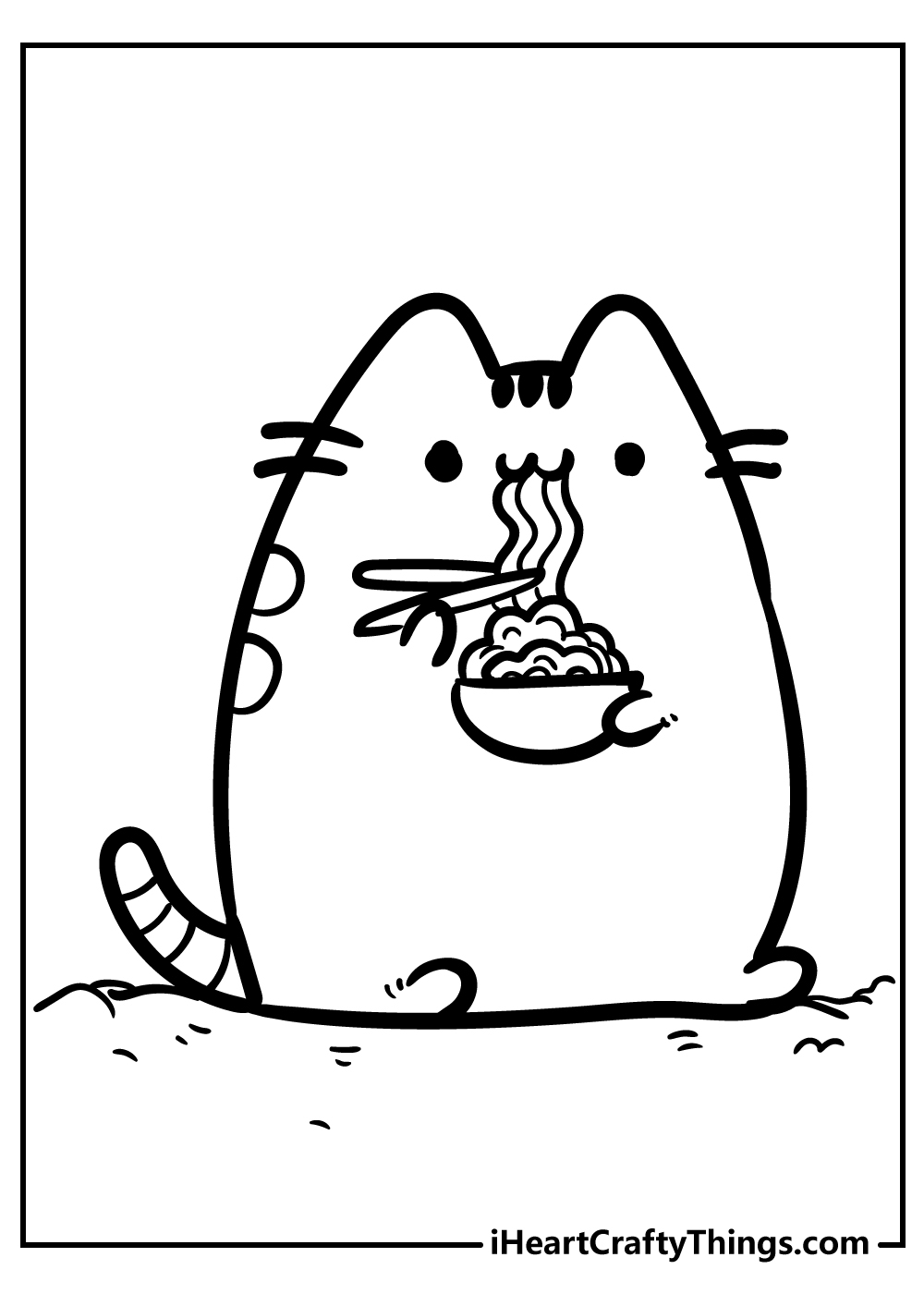 Free Coloring Pages Pusheen