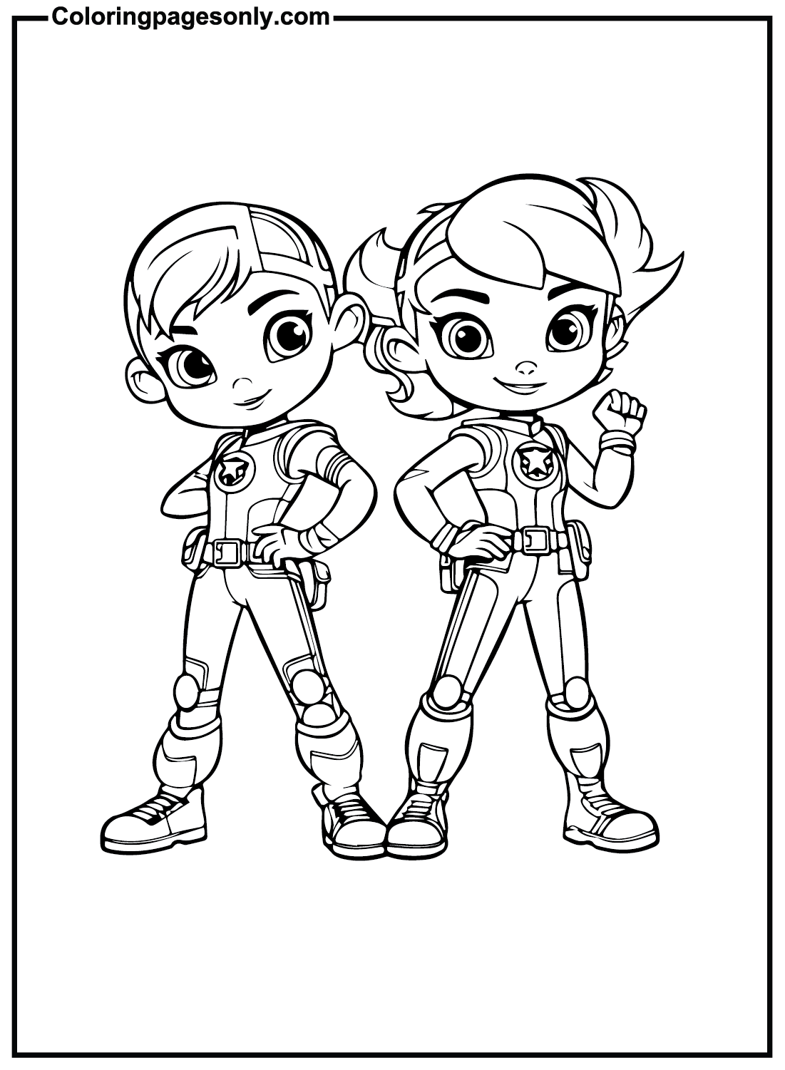 Rainbow Rangers Coloring Pages Printable