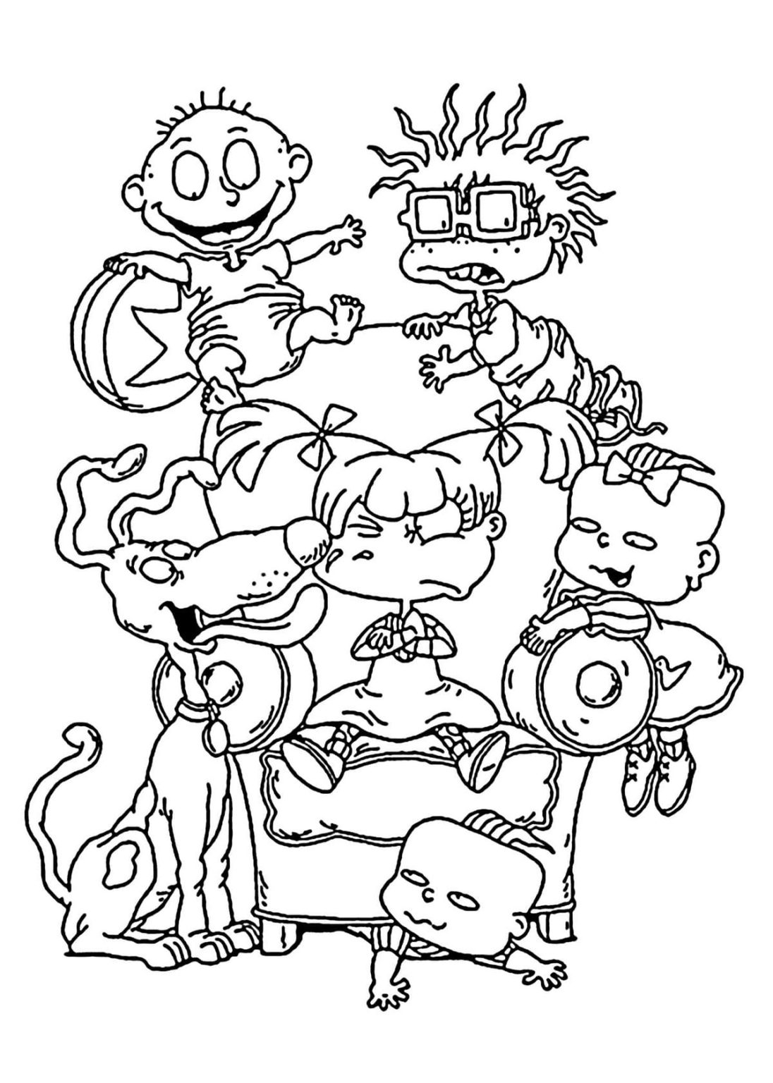 Rugrats Coloring Pages Print And Color Wonder Day