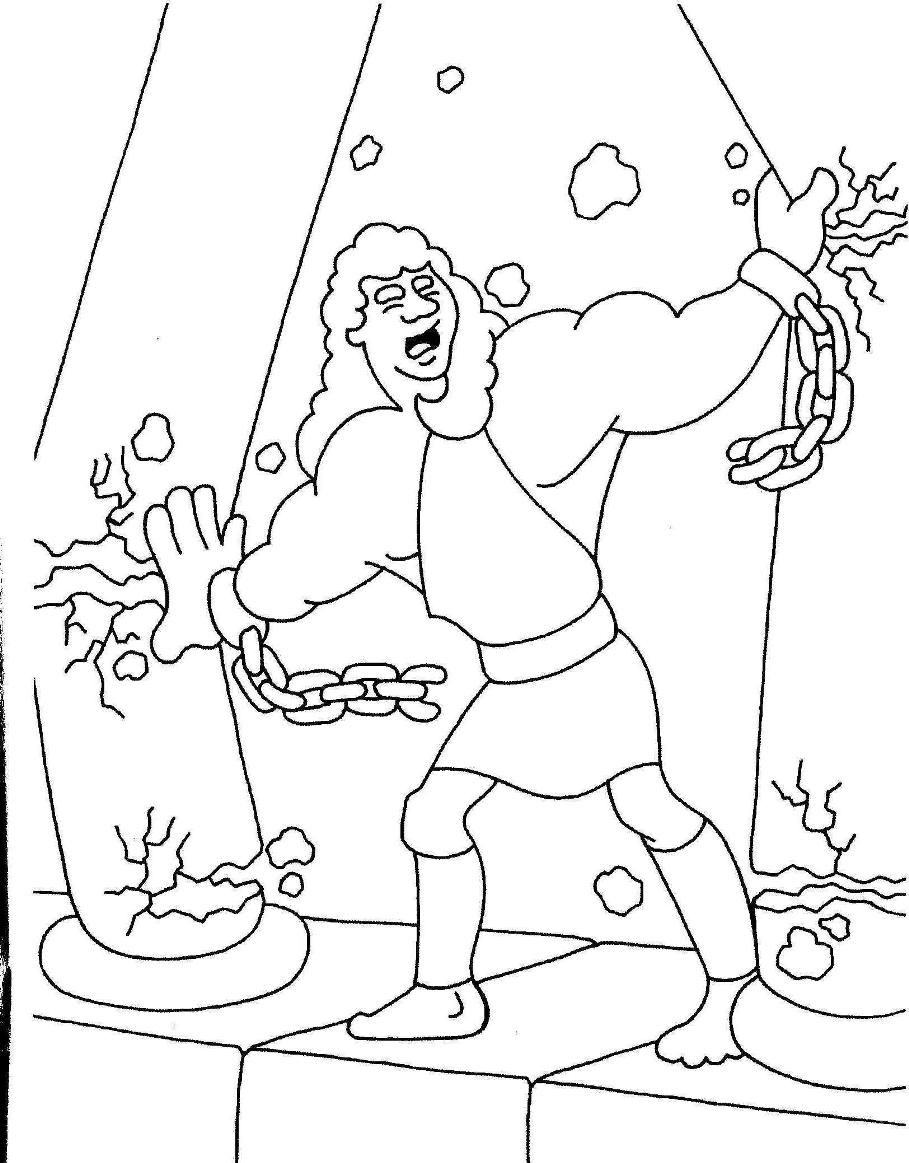 Samson And Delilah Coloring Page At GetDrawings Free Download