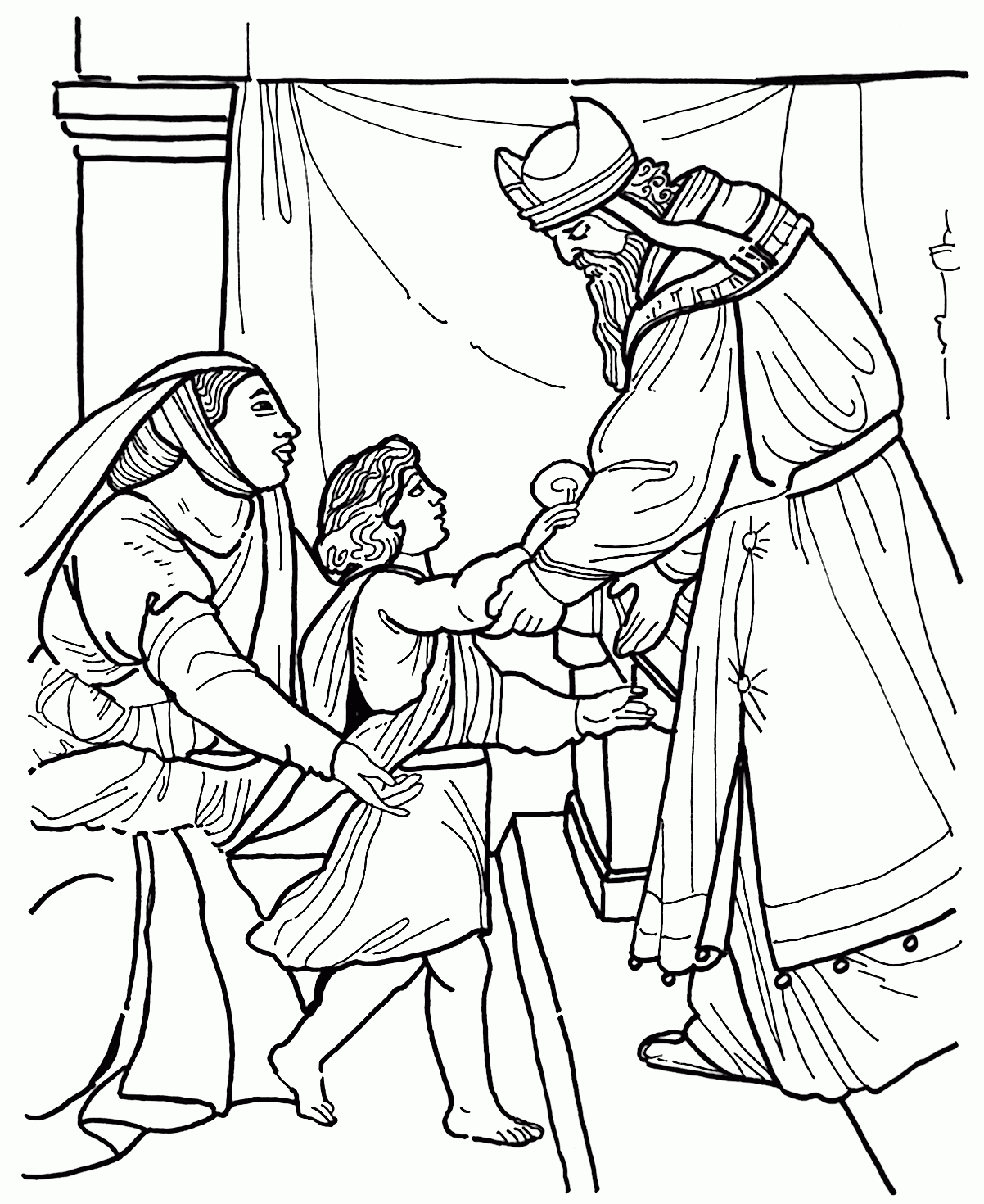 Samuel Bible Story Coloring Pages