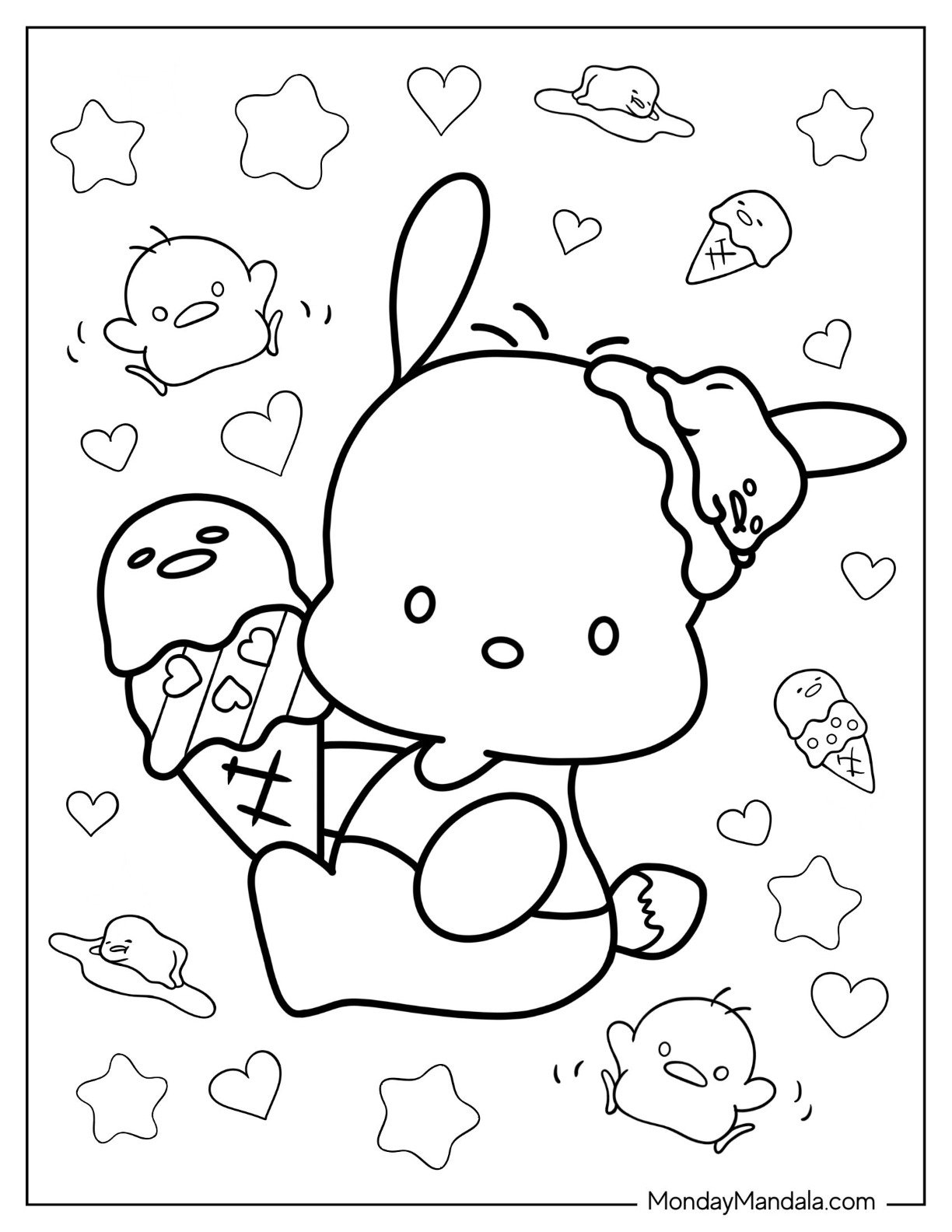 Sanrio Coloring Page
