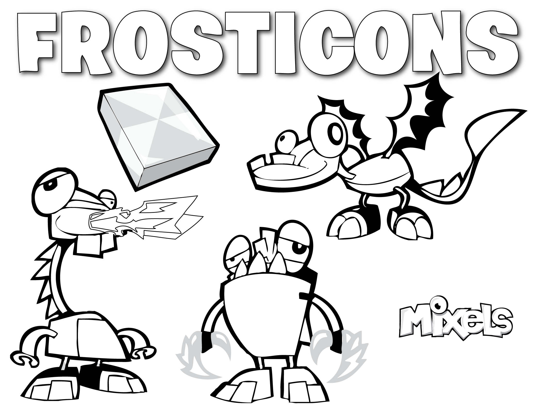 Series 8 Sharx Mixels Coloring Pages Coloring Pages