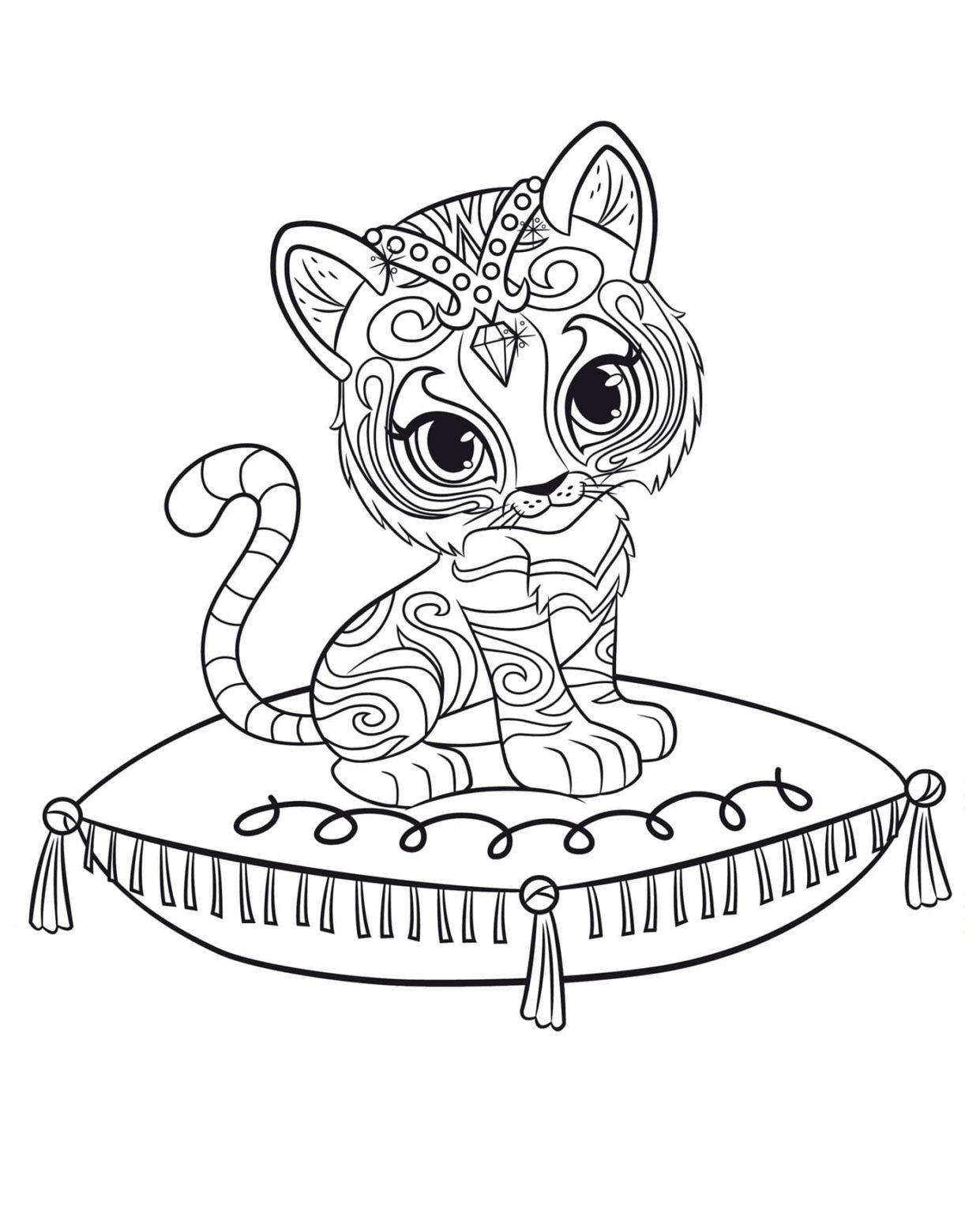Shimmer And Shine Coloring Pages Print For Free Best Collection