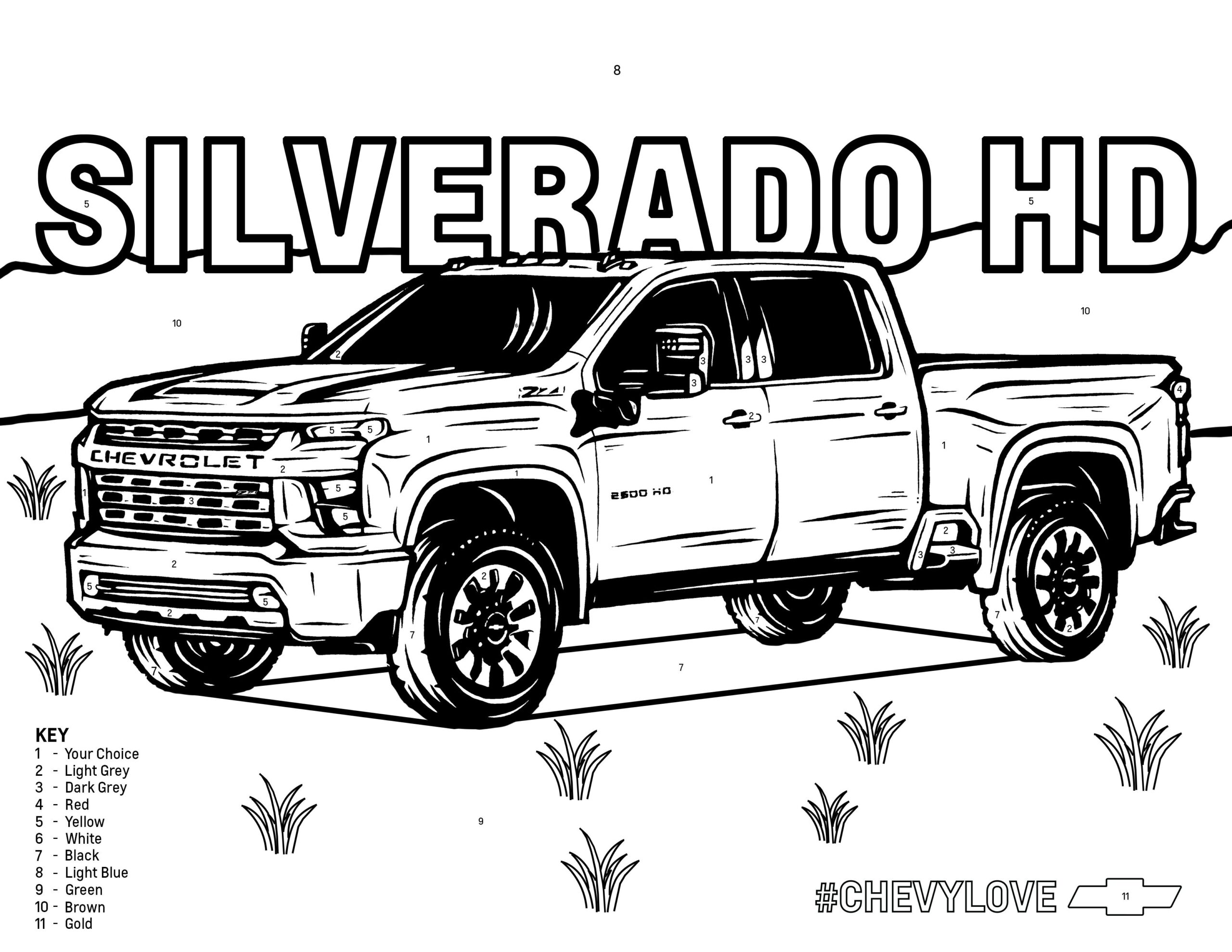 Silverado Coloring Pages Free Download Goodimg Co