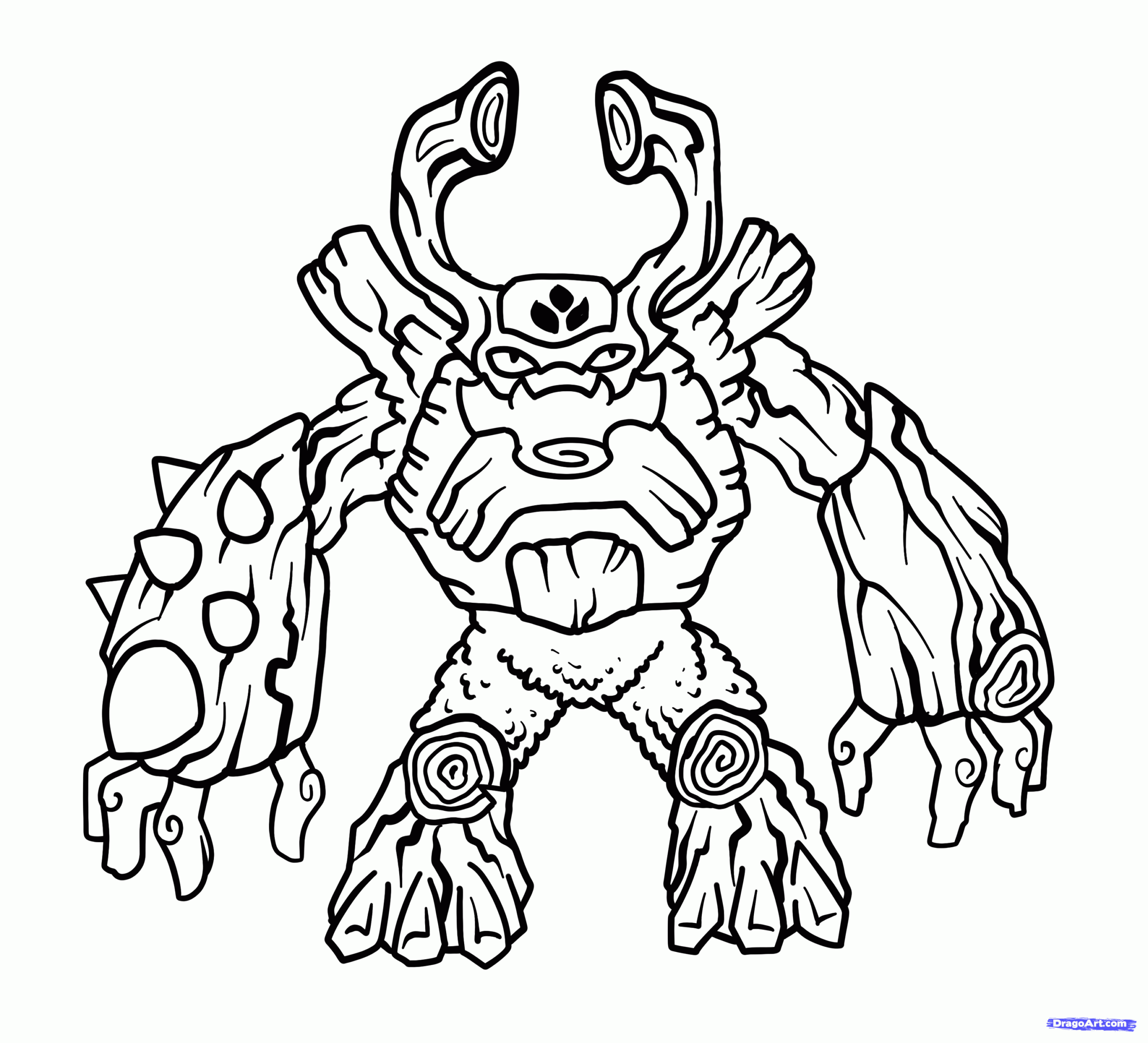 Skylander Coloring Pages For Kids Coloring Pages