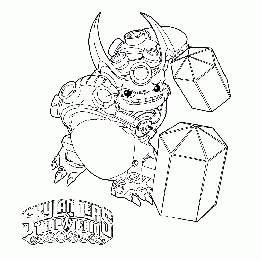 Coloring Pages For Kids Skylander