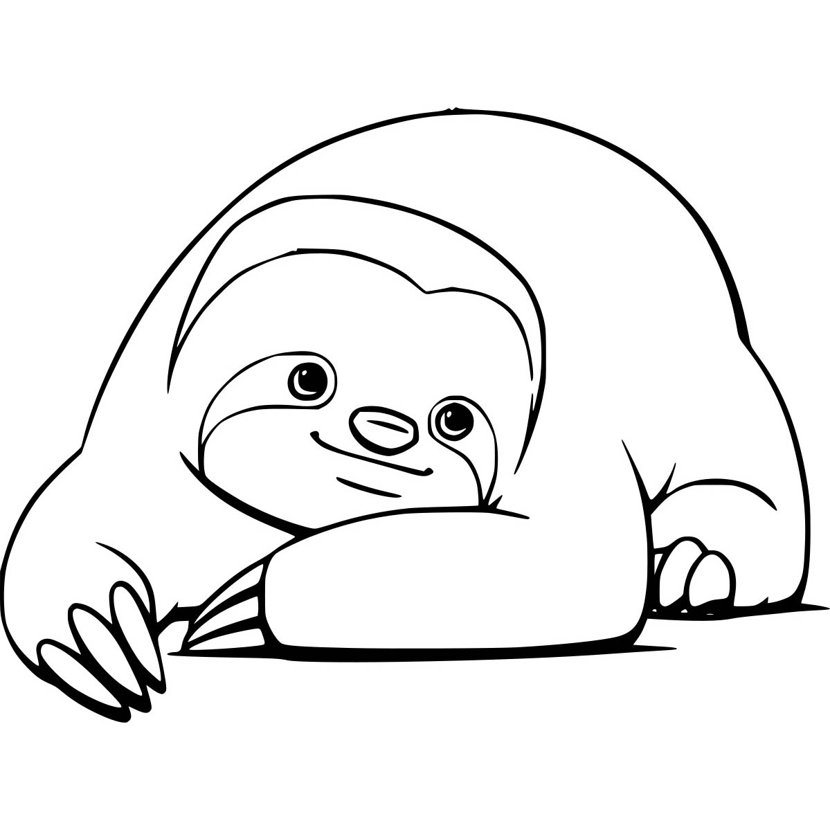 Sloth Coloring Pages Free To Print XColorings