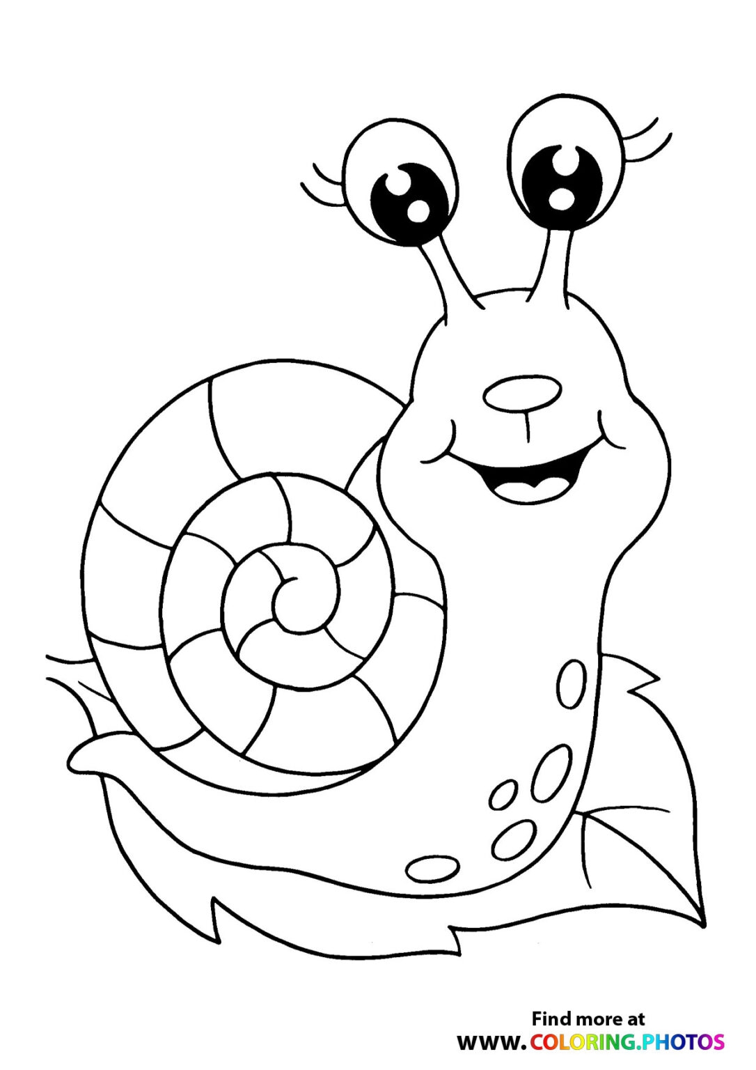 Snails Coloring Pages For Kids
