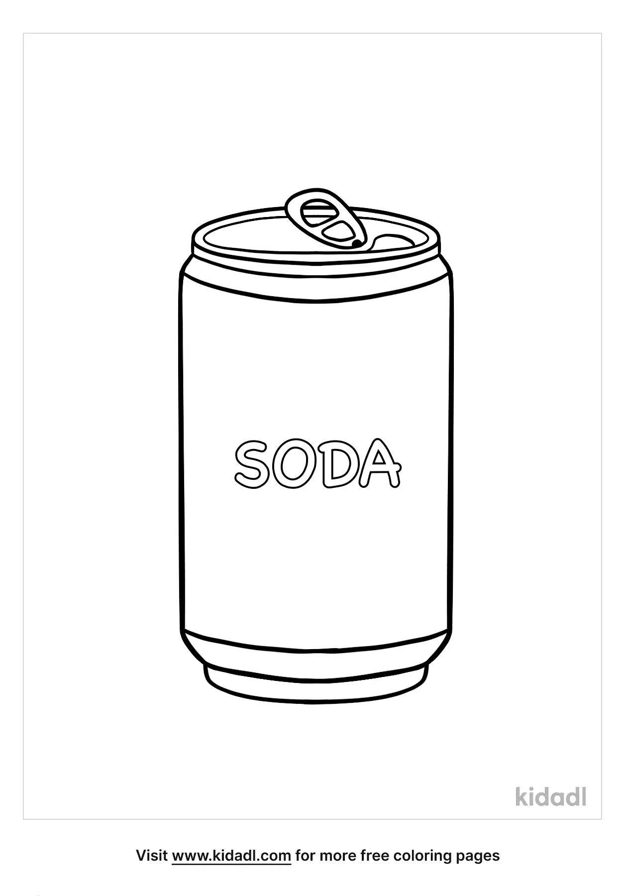 Soda Coloring Pages