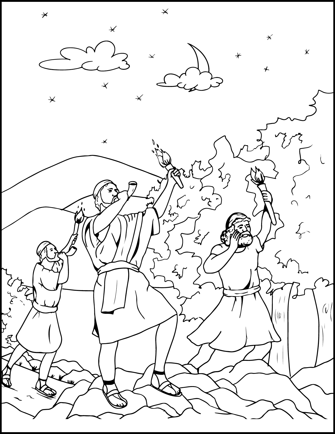 Sodom And Gomorrah Coloring Pages Coloring Nation