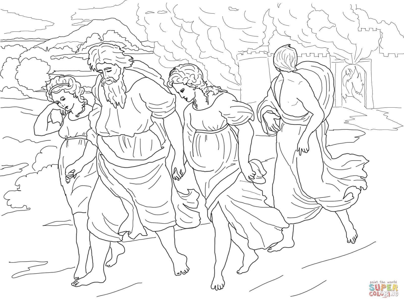 Sodom And Gomorrah Coloring Pages