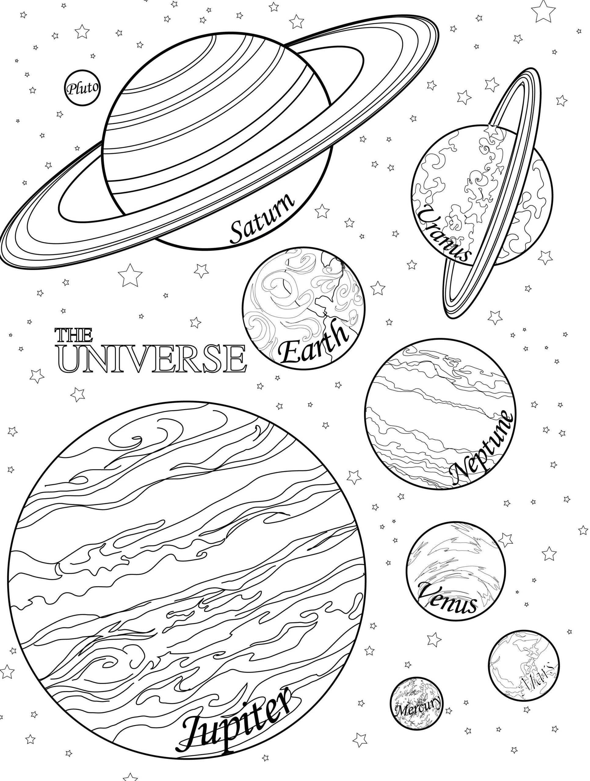 Solar System Coloring Pages For Kids Coloring Home