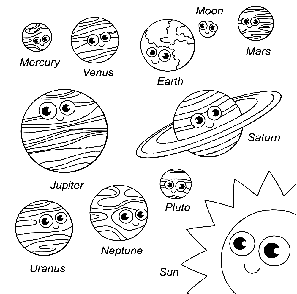 Solar System Coloring Pages Printable For Free Download