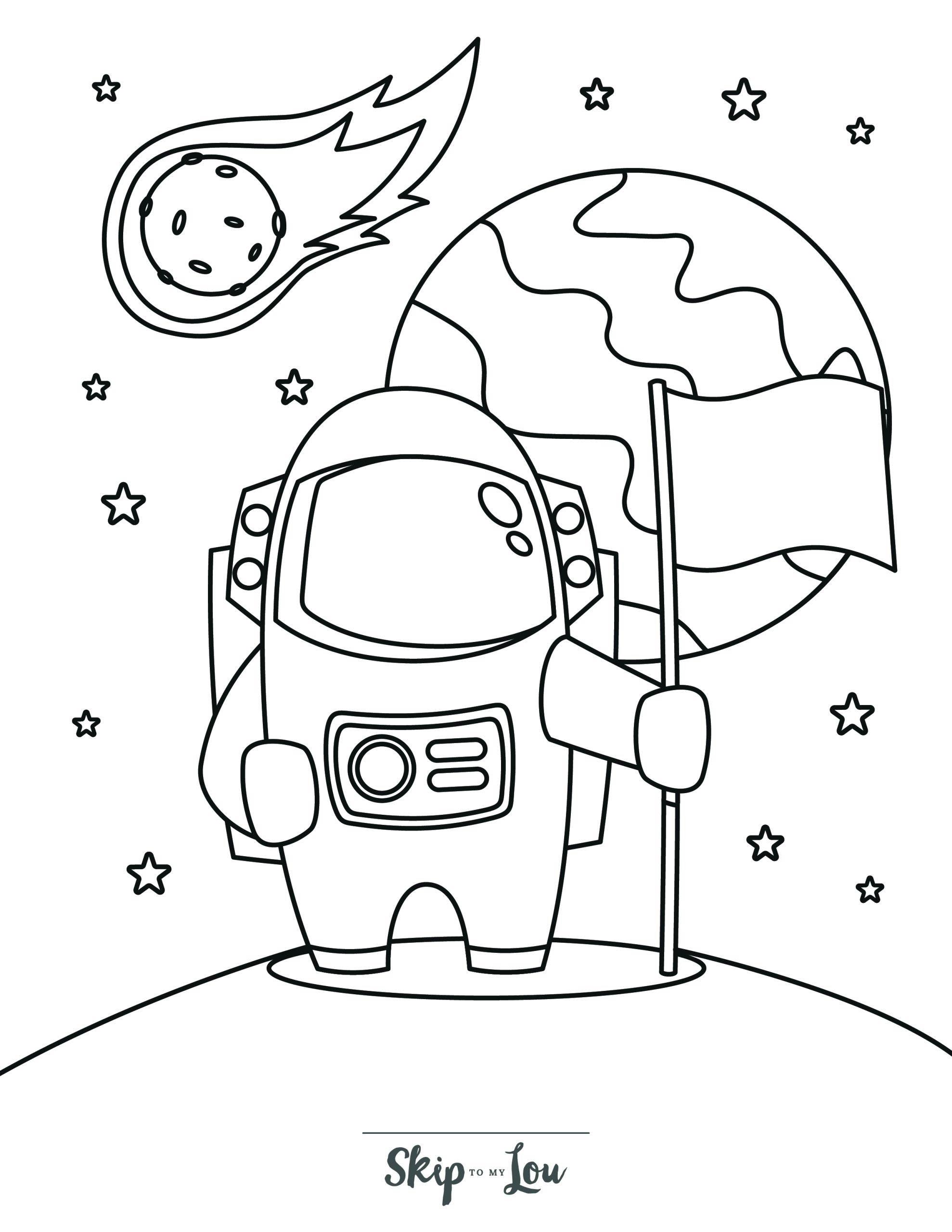 Space Coloring Pages Free Printable Coloring Sheets Skip To My Lou