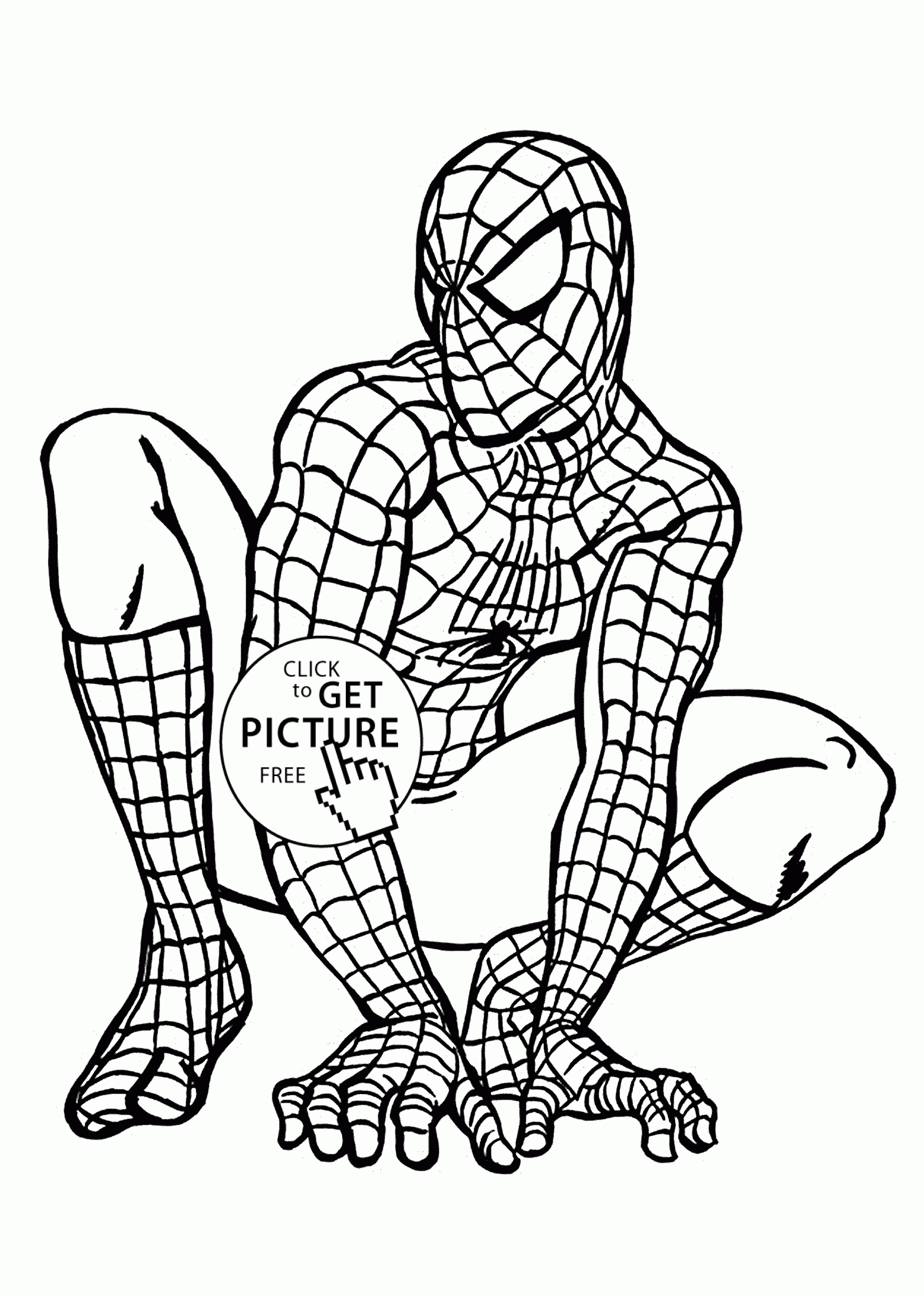 Spiderman Coloring Page Free