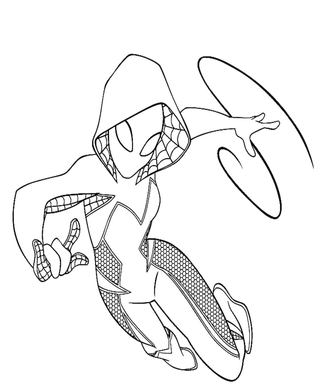 Gwen Stacy Coloring Pages