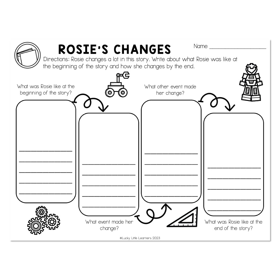 Sub Plans End Of Year Rosie Revere Engineer Rosie S Changes Lucky Little Learners