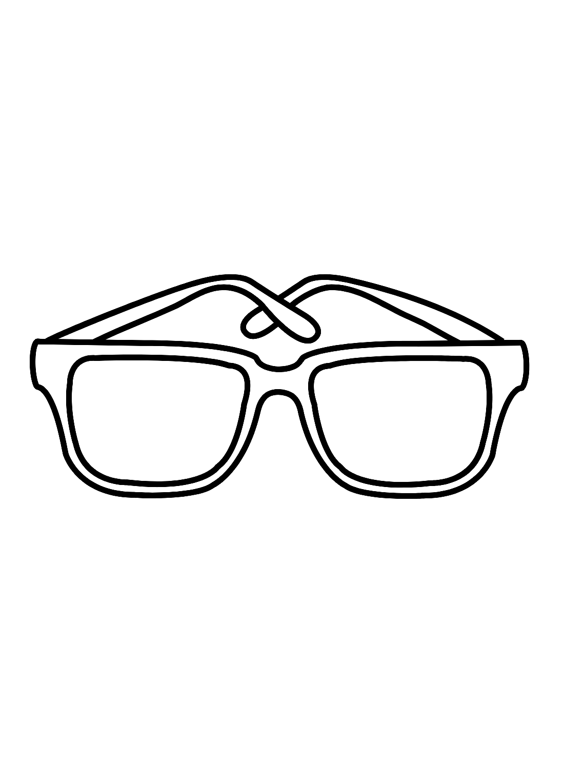 Glasses Coloring Page