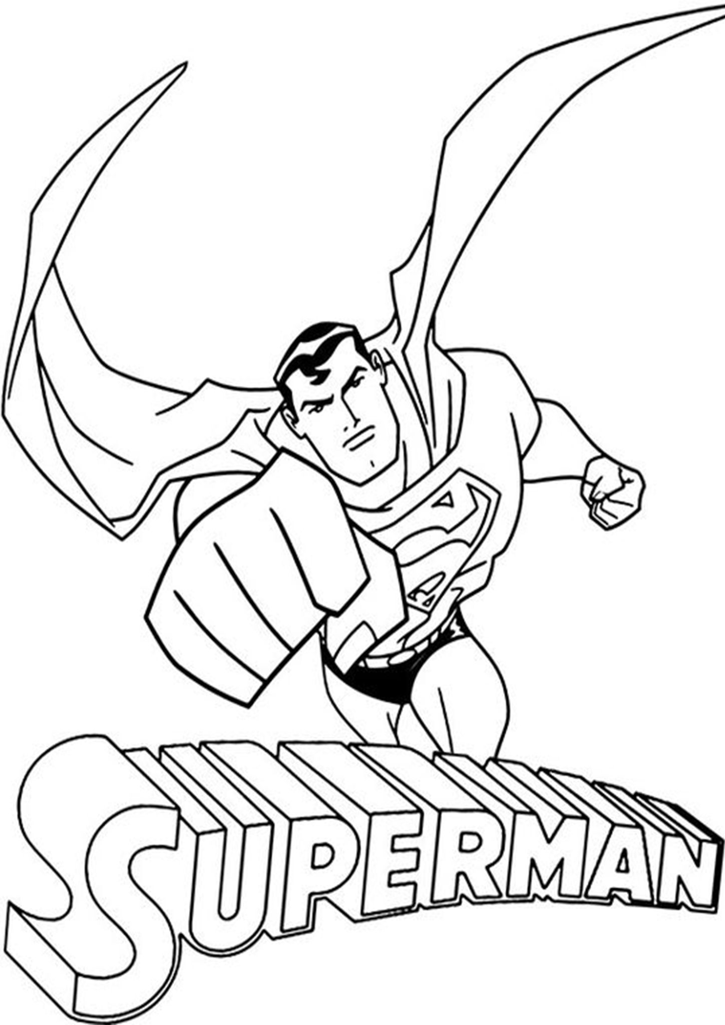 Superman Color Pages