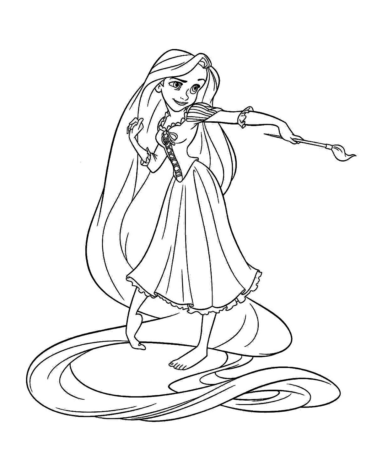 Tangled Coloring Page