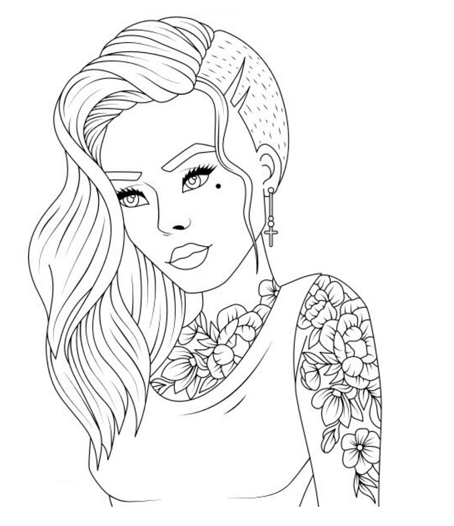Teenage Free Printable Coloring Pages For Teens Pic Head