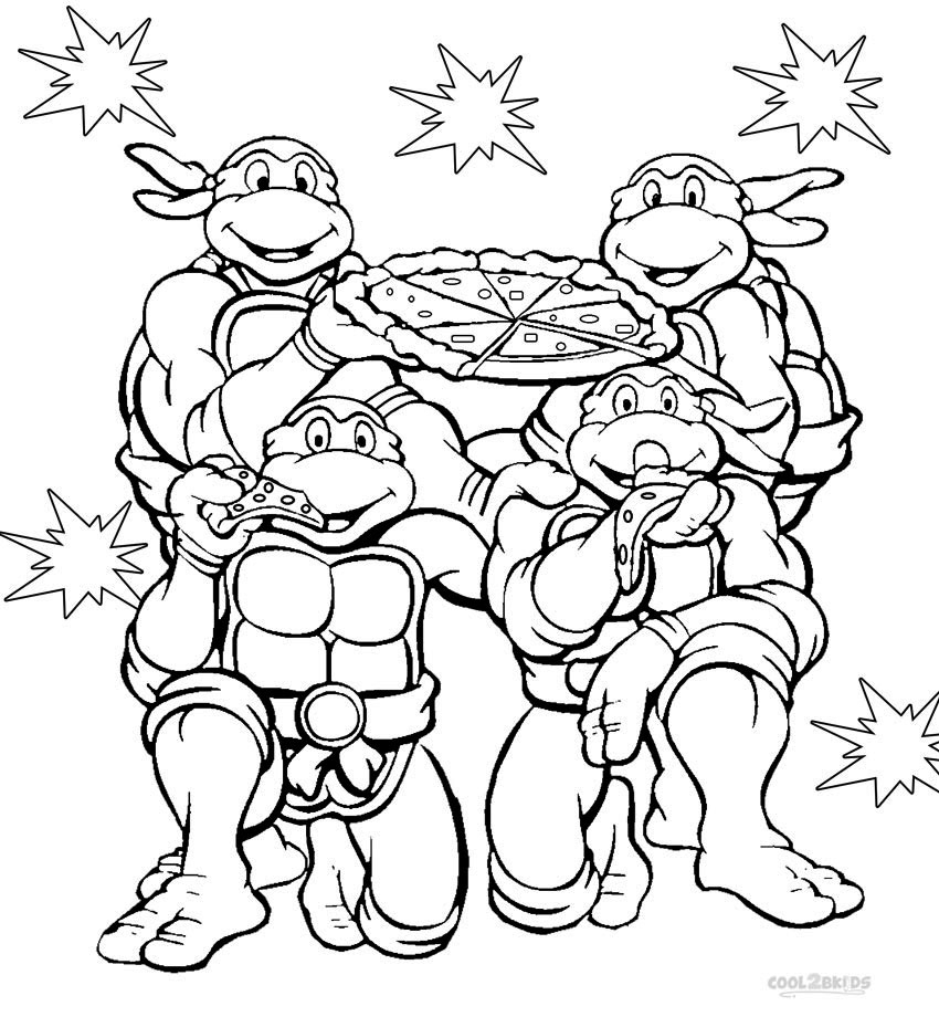 Ninja Turtle Coloring Page