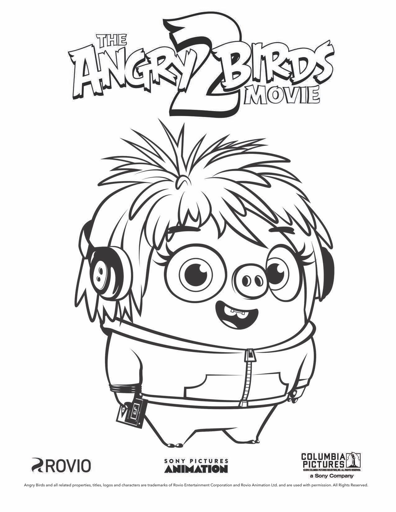The Angry Birds Movie 2 Courtney Coloring Page Bird Coloring Pages Cartoon Coloring Pages